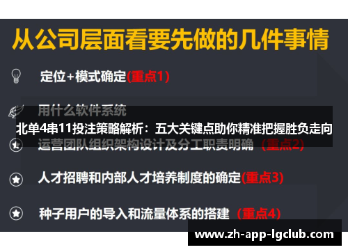 北单4串11投注策略解析：五大关键点助你精准把握胜负走向
